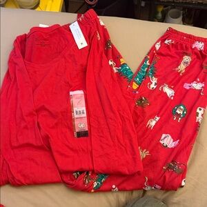 Cozy Red Holiday Pajama Pants